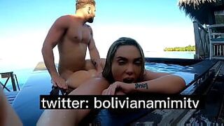 Жесткий трах в бунгало на Мальдивах в наш медовый месяц - порно видео
